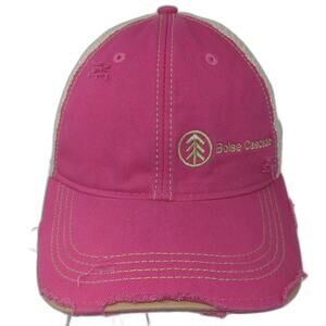 Boise Cascade Snapback Mesh Back Trucker Hat Pink One Size Headmost